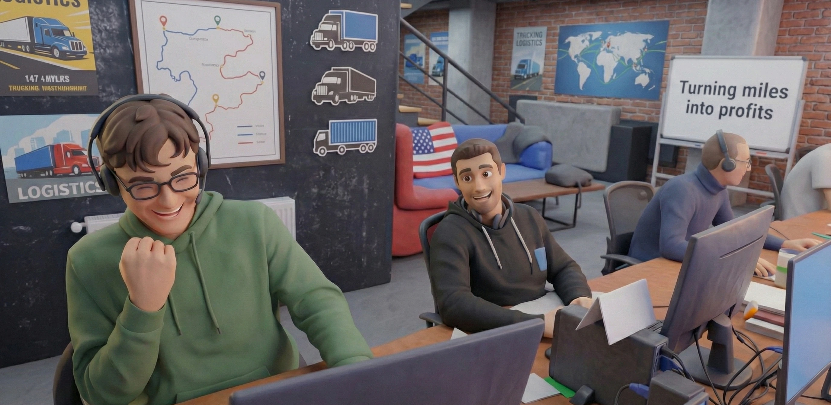 Dispatch coordinator working with owner-operator